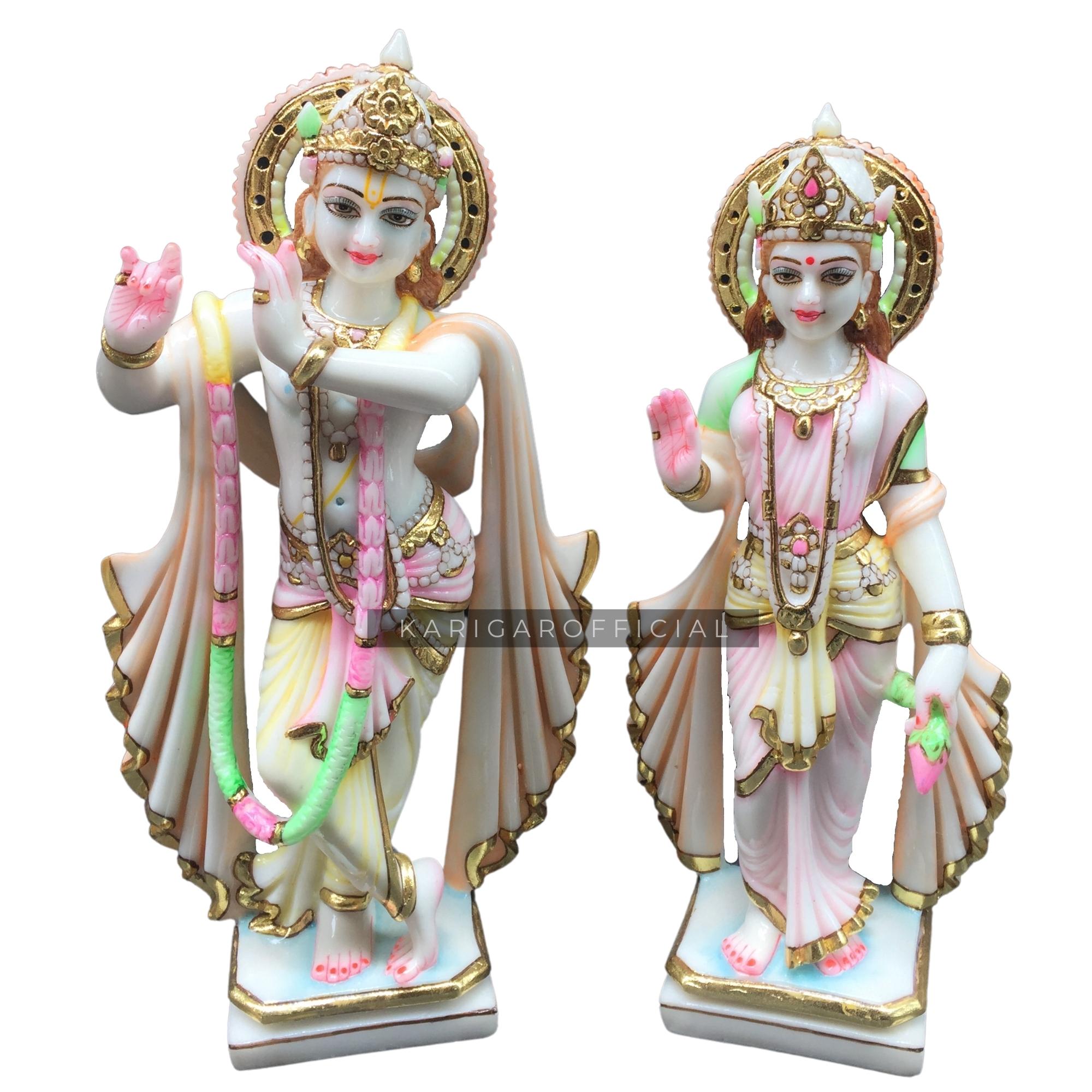 Buy Premium Quality Handmade Marble Radha Krishna Statue - Radhey Shyam  Idol For Home Temple - Handcrafted Radha Raman Gift Items - Small Size Radha  Krishna Idol Online In India At Discounted Prices